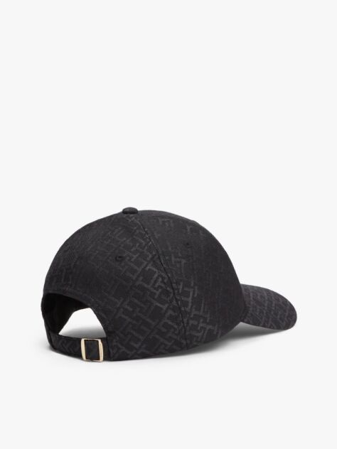 Black TH Monogram Jacquard Baseball Cap  Women