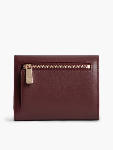 Red Hilfiger Icon TH Monogram Trifold Wallet  Women