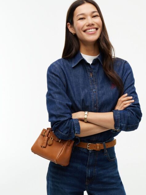 Brown The American Icon Leather Tote Bag  Women