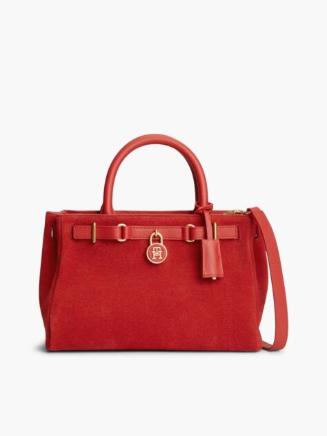 Red The American Icon Suede Tote Bag  Women