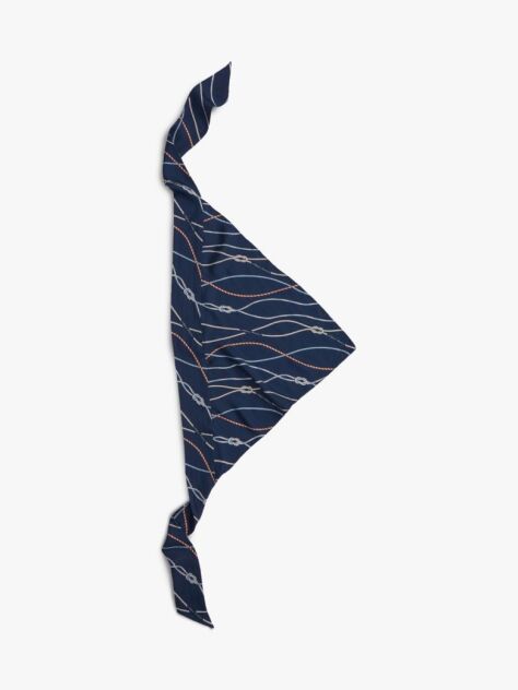 Multi Rope Print Pure Silk Scarf  Women