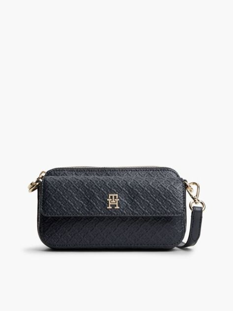 Blue Hilfiger Icon Debossed Crossbody Camera Bag  Women
