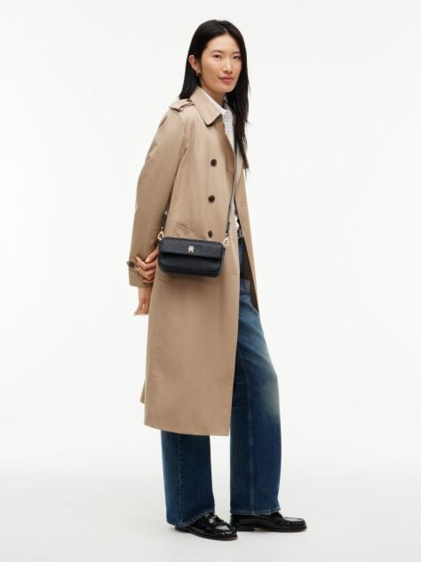 Blue Hilfiger Icon Debossed Crossbody Camera Bag  Women