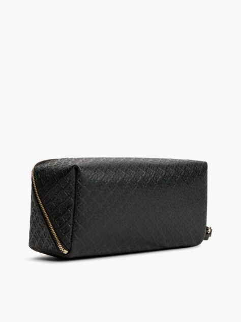 Black Hilfiger Icon Debossed Washbag  Women