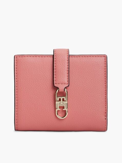 Pink TH Monogram Plaque Bifold Wallet  Women