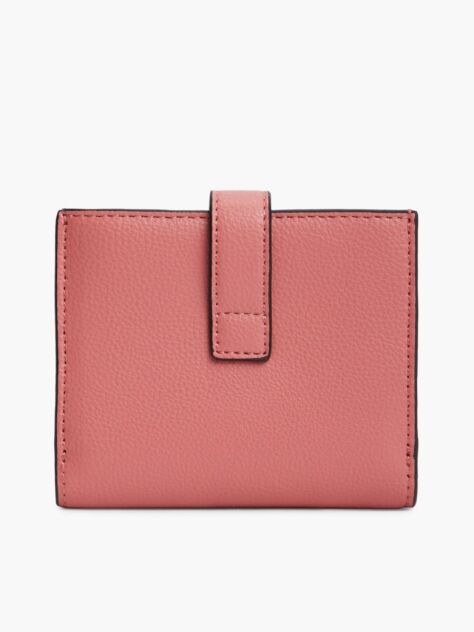 Pink TH Monogram Plaque Bifold Wallet  Women