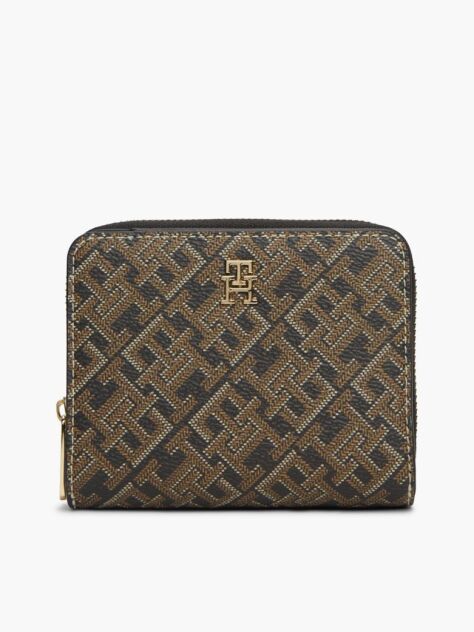 Multi Hilfiger Icon Print Zip-Around Wallet  Women