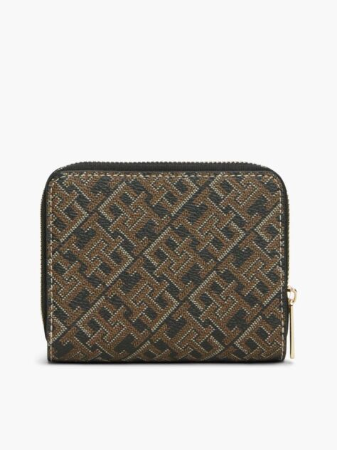 Multi Hilfiger Icon Print Zip-Around Wallet  Women