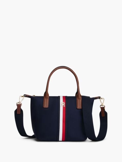 Blue Popette Global Stripe Crossbody Tote Bag  Women