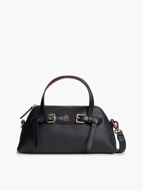 Blue Buckle Strap Crossbody Tote Bag  Women