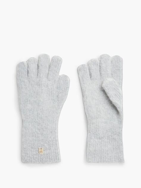 Grey Chic TH Monogram Gloves With Alpaca  Women