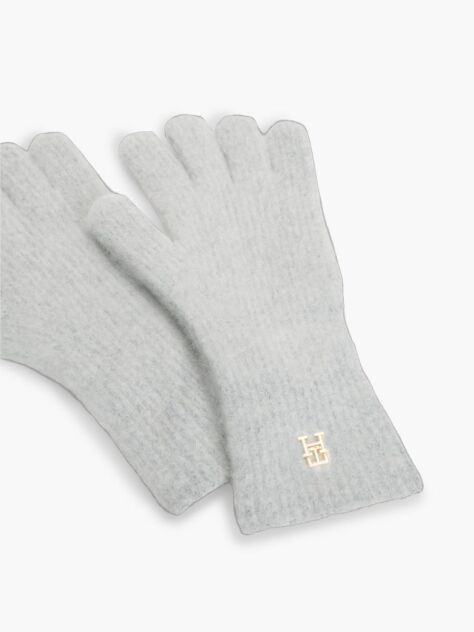 Grey Chic TH Monogram Gloves With Alpaca  Women