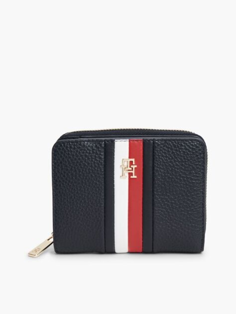 Blue Hilfiger Icon Global Stripe Zip-Around Wallet  Women