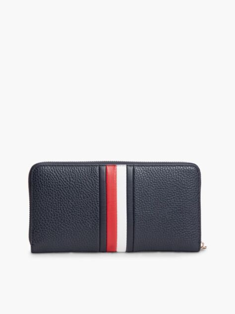 Blue Hilfiger Icon Global Stripe Zip-Around Wallet  Women