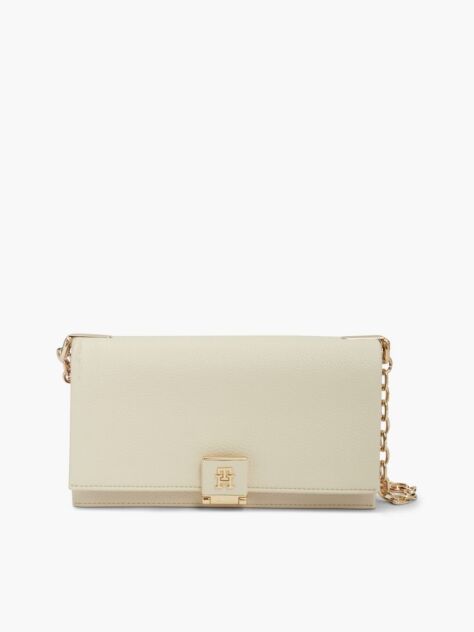 Beige TH Monogram Chain Crossbody Bag  Women