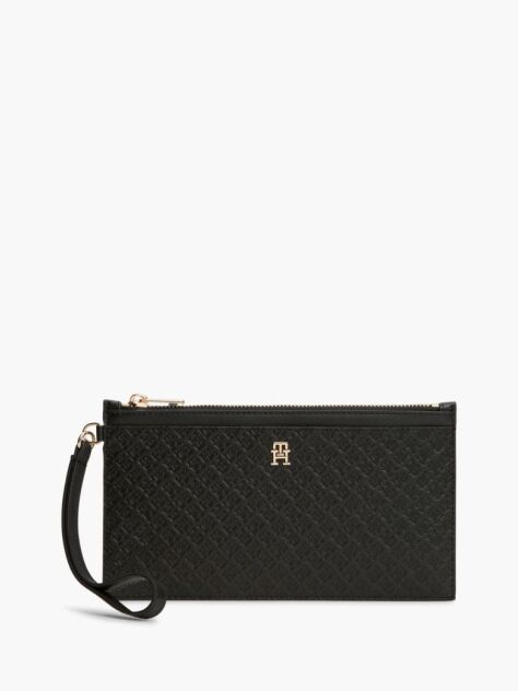 Μαύρο Hilfiger Icon Πορτοφόλι Χειρός  Γυναίκες