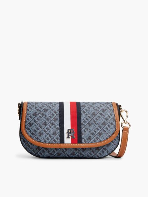 Blue TH Monoplay Global Stripe Saddle Bag  Women
