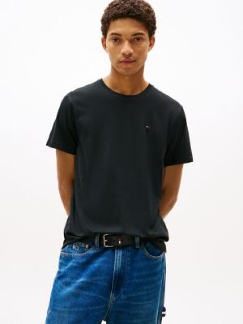 Black Regular Fit Crew T-Shirt  Men