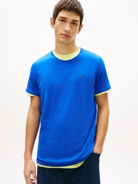 Blue Regular Fit Crew T-Shirt  Men