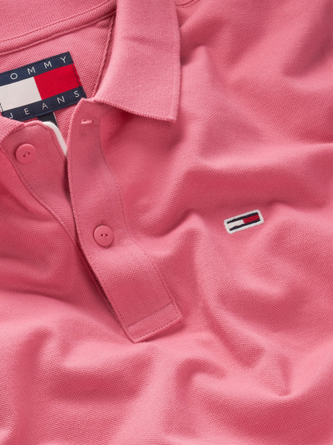Pink Slim Fit Polo  Men