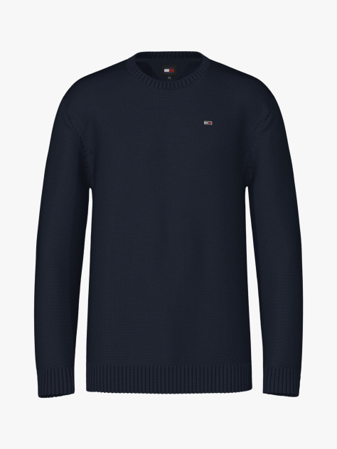 Blue Cotton Crewneck Jumper  Men