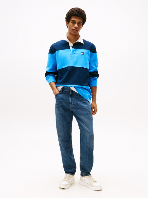 Blue Isaac Relaxed Tapered Jeans  Men