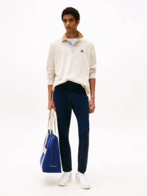 Blue Austin Stretch Cotton Slim Chinos  Men