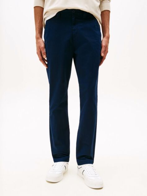 Blue Austin Stretch Cotton Slim Chinos  Men