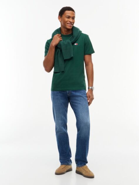 Green Tommy Badge Crew Neck T-Shirt  Men