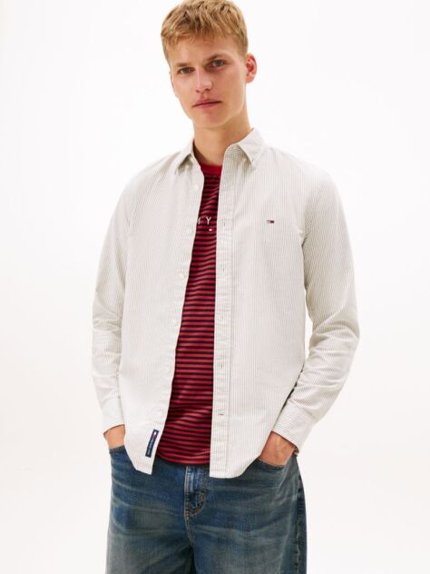 Multi Slim Stripe Oxford Shirt  Men