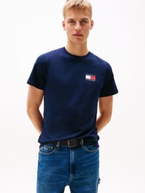Μπλε T-Shirt Σε Slim Γραμμή Με Λογότυπο  Άνδρες