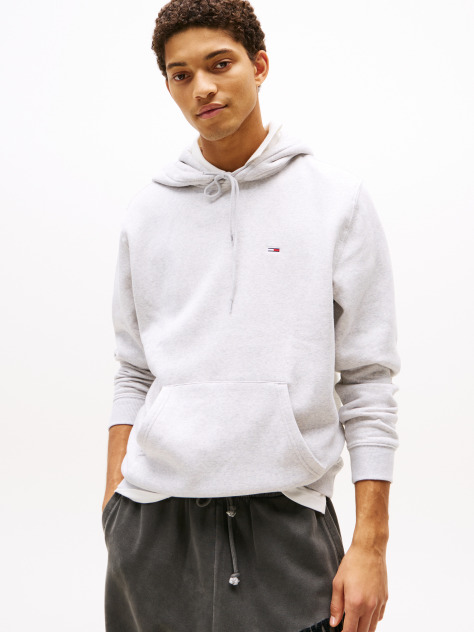 Γκρι Άνετο Hoodie Με Σημαία  Άνδρες
