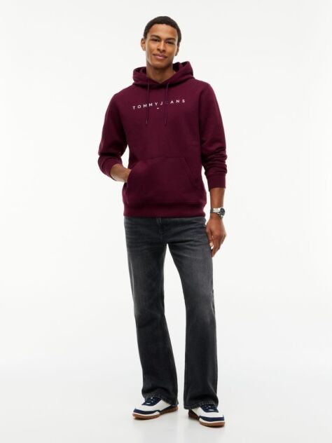 Purple Regular Logo Hoody  Men