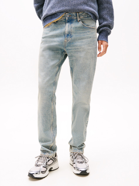 Denim Ryan Distressed Slim Straight Leg Jeans  Men