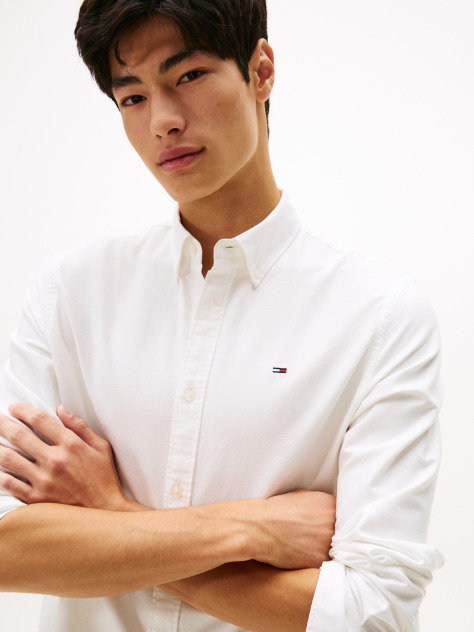 Beige Regular Fit Button Down Oxford Shirt  Men