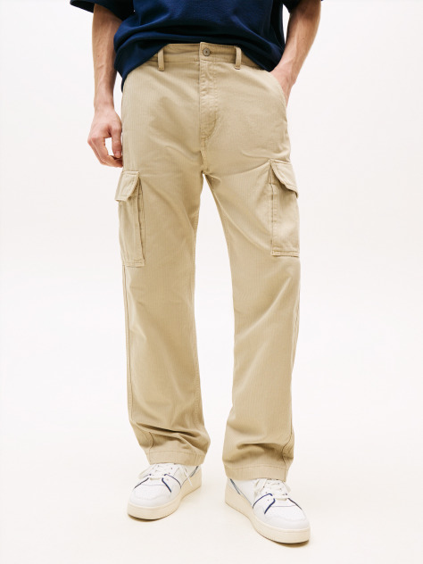 Beige Otis Cargo Trousers  Men