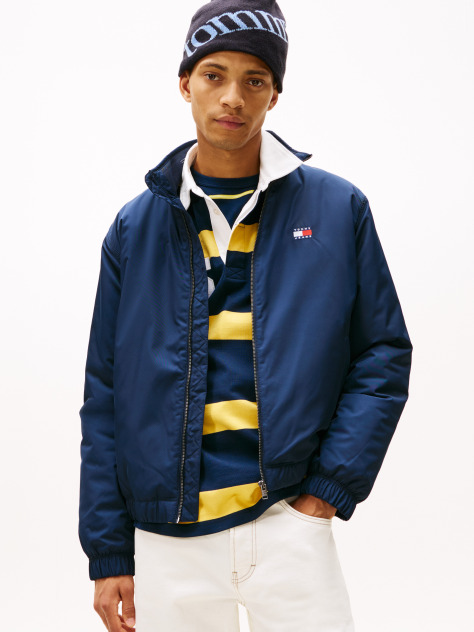 Blue Water Repellent Relaxed Padded Jacket  Men
