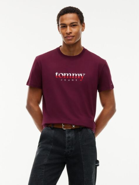 Purple Logo Jersey Crew Neck T-Shirt  Men