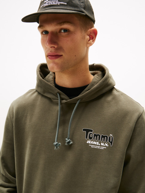 Green Logo Terry Hoody  Men