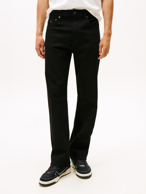 Denim Otis Overdyed Black Straight Leg Jeans  Men