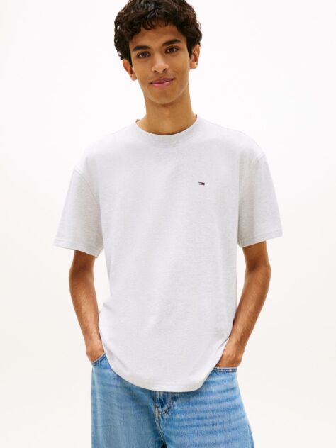 Γκρι Άνετο T-Shirt Με Σημαία Tommy  Άνδρες
