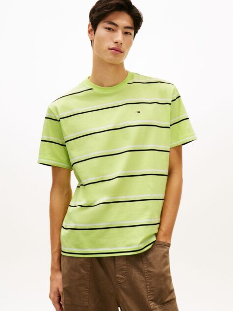 Multi Hilfiger Flag Stripe Relaxed Jersey T-Shirt  Men