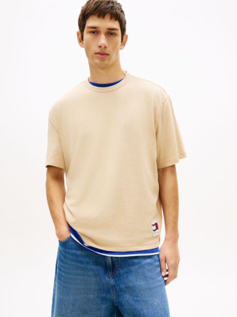 Brown Back Logo Relaxed Jersey T-Shirt  Men