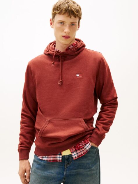 Κόκκινο Hoody Με Ετικέτα Tommy  Άνδρες