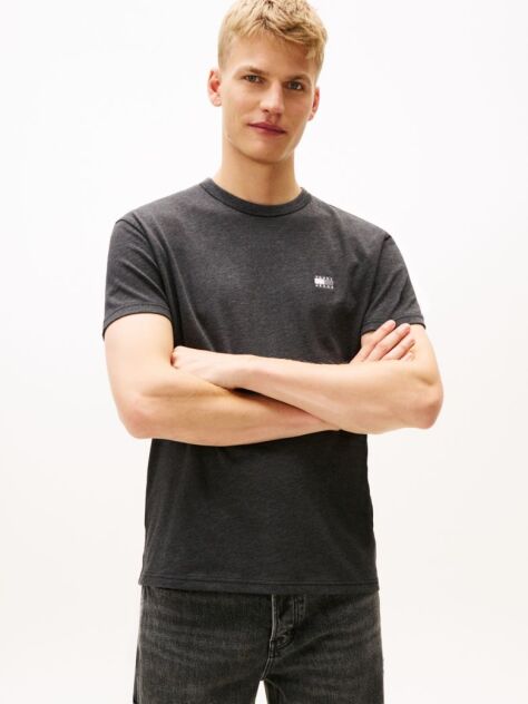 Μαύρο T-Shirt Με Tonal Ετικέτα Tommy  Άνδρες