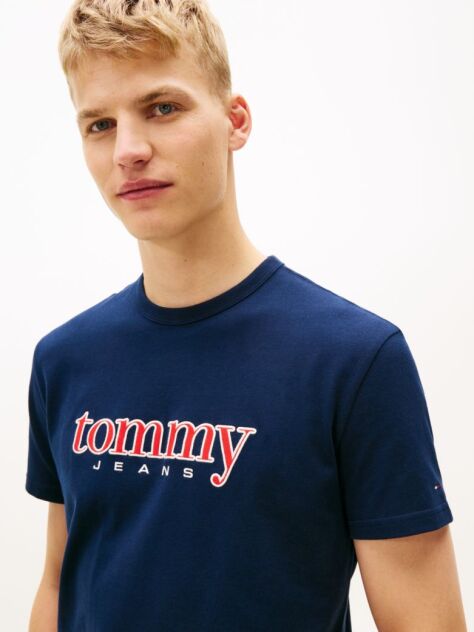 Blue Logo Appliqué Jersey T-Shirt  Men