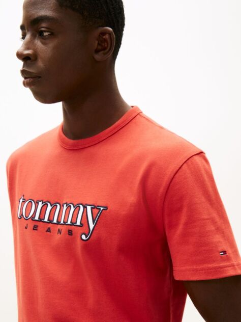 Red Logo Appliqué Jersey T-Shirt  Men