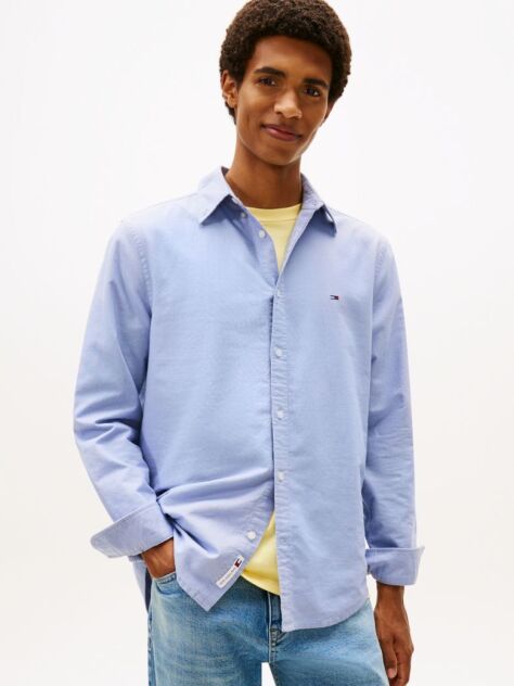 Purple Regular Fit Button-Down Collar Oxford Shirt  Men