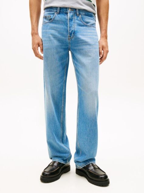 Denim Jaimie Whiskered Relaxed Straight Leg Jeans  Men