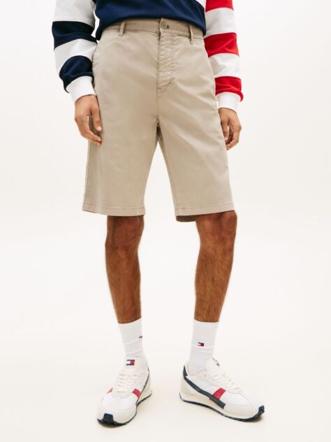 Beige Otis Twill Chino Bermuda Shorts  Men